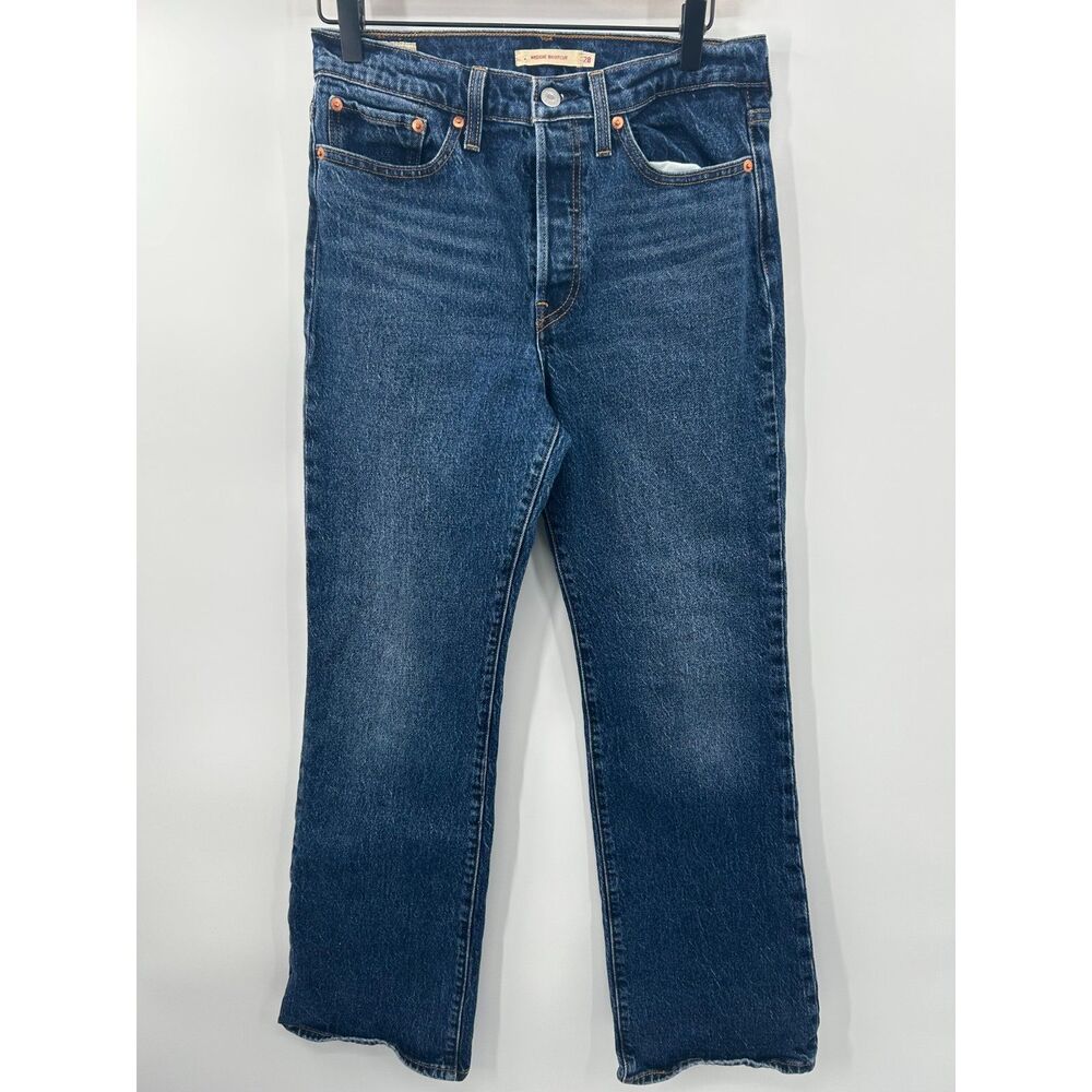 Levi's Womens Wedgie Bootcut Jeans A8710-0001 DARK WASH Size 28x32